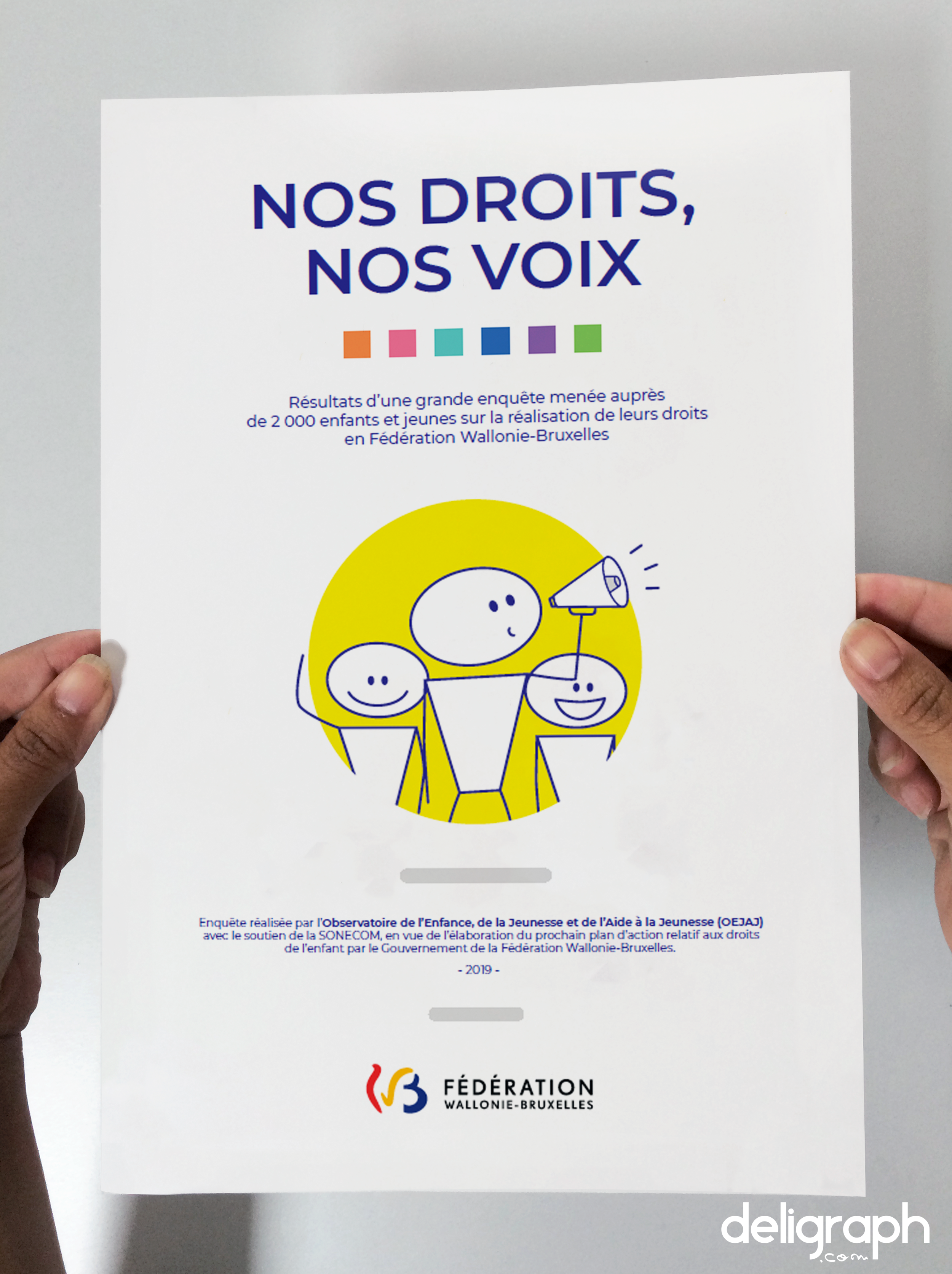 Infographie des résultats d'une enquête auprès d'enfants de la Fédération Wallonie-Bruxelles