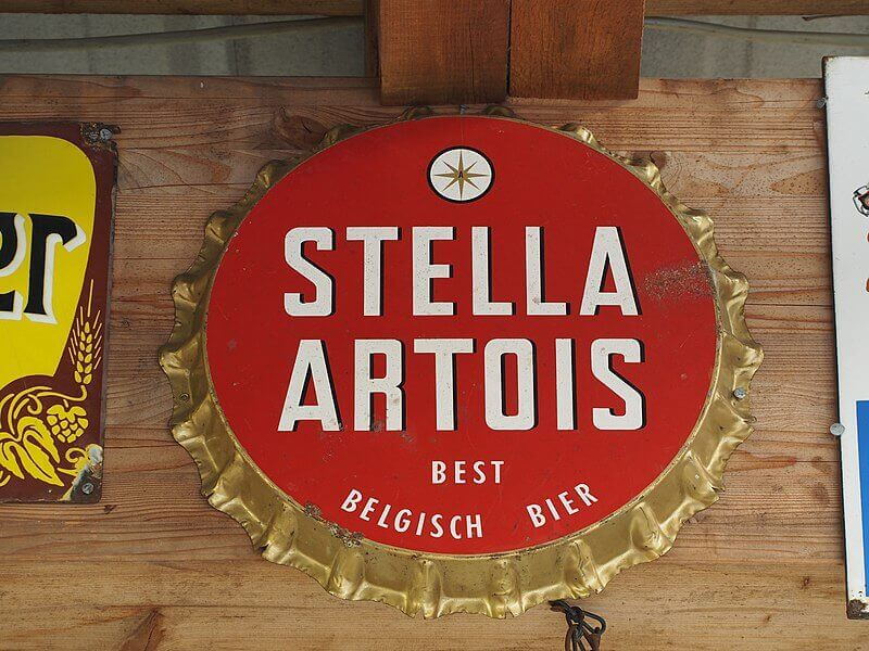 Logo Stella Artois sur une capsule à partir de 1962
